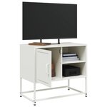 vidaXL Meuble TV vert olive 100 5x39x60 5 cm acier