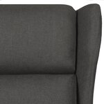vidaXL Fauteuil inclinable Gris foncé Tissu