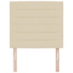 vidaXL Tête de lit crème 90 cm en tissu