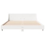 vidaXL Cadre de lit sans matelas blanc 160x200 cm bois de pin massif