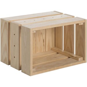 Caisse en pin massif modulable home box moyenne