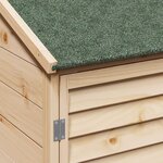 vidaXL Abri de jardin Naturel 59 x 56 x 113 5 cm Bois de Sapin Massif