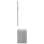 vidaXL Ensemble de meubles de couloir Sonoma gris Bois d'ingénierie