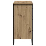 vidaXL Commode Chêne artisanal 91x35.5x74.5 cm Bois reconstitué