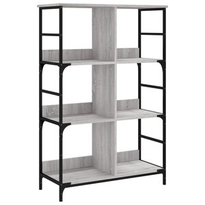 vidaXL Bibliothèque sonoma gris 78 5x33x117 5 cm bois d'ingénierie