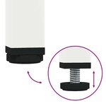 vidaXL Meuble TV blanc 202x39x43 5 cm acier laminé à froid