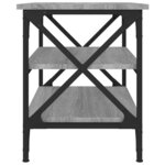 vidaXL Table d'appoint Sonoma gris 55x38x45 cm Bois d'ingénierie