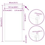 vidaXL Store enrouleur occultant café 80x130cm largeur du tissu 75 7cm