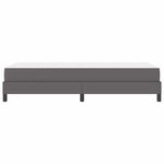 vidaXL Lit avec matelas Gris 90 x 190 cm Faux cuir