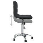 vidaXL Chaise de bureau pivotante Noir Similicuir