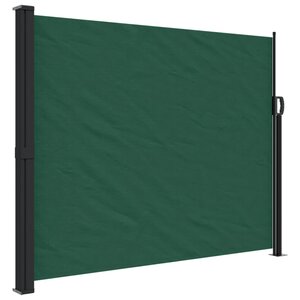 vidaXL Auvent latéral rétractable vert foncé 160x600 cm