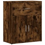 vidaXL Buffets 2 Pièces chêne fumé 60x31x70 cm bois d'ingénierie