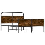 vidaXL Cadre de lit sans matelas 120x190 cm cm chêne sonoma