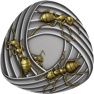 Pièce de monnaie en Argent 20 Dollars g 31.1 (1 oz) Millésime 2026 MOBIUS STRIP ANTS (PRÉCOMMANDE)