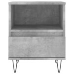 vidaXL Tables de chevet 2 Pièces gris béton 40x35x50 cm bois d’ingénierie