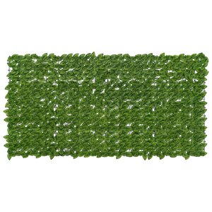 vidaXL Écran de balcon avec feuilles Vert et jaune 200 x 100 cm