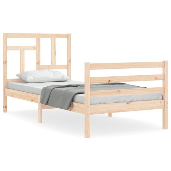 vidaXL Cadre de lit sans matelas bois massif
