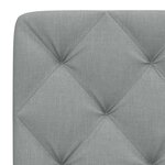vidaXL Coussin de tête de lit gris clair 180 cm tissu