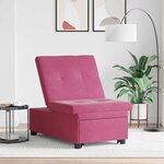 vidaXL Canapé-Lit Bordeaux 194 x 67 x 82 cm Velours