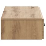 vidaXL Table d'appoint murale 87 5 x 34 5 x 17 cm Bois d'ingénierie