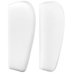 vidaXL Tête de lit avec oreilles Blanc 103x23x78/88 cm Similicuir