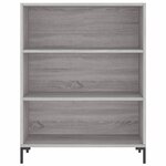 vidaXL Buffet haut Sonoma gris 69 5x34x180 cm Bois d'ingénierie