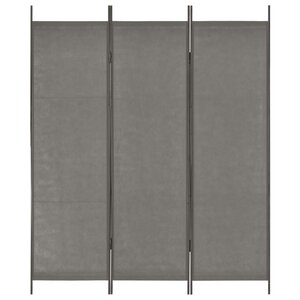 Vidaxl cloison de séparation 3 panneaux anthracite 150x180 cm