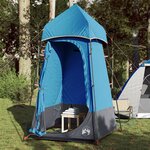 vidaXL Tente de toilette bleu imperméable