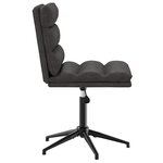 vidaXL Chaises à manger lot de 4 noir similicuir