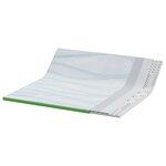 vidaXL Surmatelas Blanc et vert 200 x 200 cm Tissu Jacquard