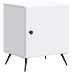vidaXL Cabinet de chevet 2 Pièces Blanc 43 x 34 5 x 50 cm