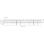vidaXL Clôture de jardin à dessus en lance Acier (1 5-1 75)x15 3m Noir