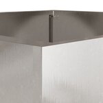 vidaXL Jardinière argenté 32x29x75 cm acier inoxydable