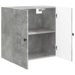 vidaXL Armoire Murale Gris béton 59 x 31 x 60 cm Bois d'ingénierie