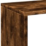 vidaXL Étagère séparatrice de pièce chêne fumé 69 5x29x137 5 cm