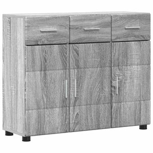 vidaXL Buffet Gris Sonoma 88 5 x 30 5 x 73 cm Bois d'ingénierie