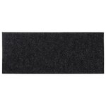 vidaXL Tapis d'escalier autocollants Rectangulaire 15 Pièces 60x25cm Noir