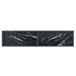 vidaXL Table console Noir 160x35x75 5 cm Verre trempé