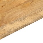 vidaXL Dessus de table 80x80x3 8 cm carré bois massif manguier