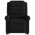 vidaXL Fauteuil inclinable noir tissu