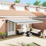 vidaXL Auvent avec Anthracite 4.5 x 2.5 m Métal