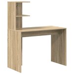 vidaXL Bureau Chêne sonoma 102 x 50 x 124 cm Bois d'ingénierie