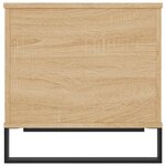 vidaXL Table basse Chêne sonoma 60x44 5x45 cm Bois d'ingénierie