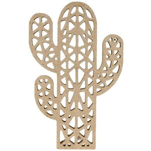 Silhouette Origami Cactus - 9 7X15X1 Cm - Bois - Silhwood