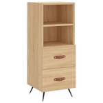 vidaXL Buffet Chêne sonoma 34 5x34x90 cm Bois d'ingénierie