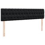 VidaXL Cadre de lit ottoman avec matelas noir 160x200 cm velours