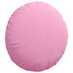 vidaXL Coussins de siège 2 Pièces Rose Ø80 x 29 cm tissu