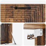 vidaXL Meuble TV mural Bois ancien 78 5 x 31 x 30 cm Bois d'ingénierie