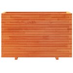 vidaXL Jardinière cire marron 110x40x72 5 cm bois de pin massif