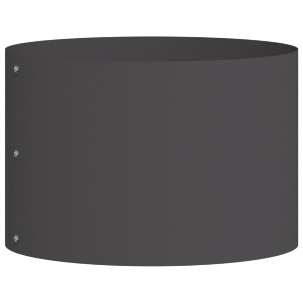 vidaXL Planteur en Métal Noir Noir Métal 30 x 30 x 20 cm